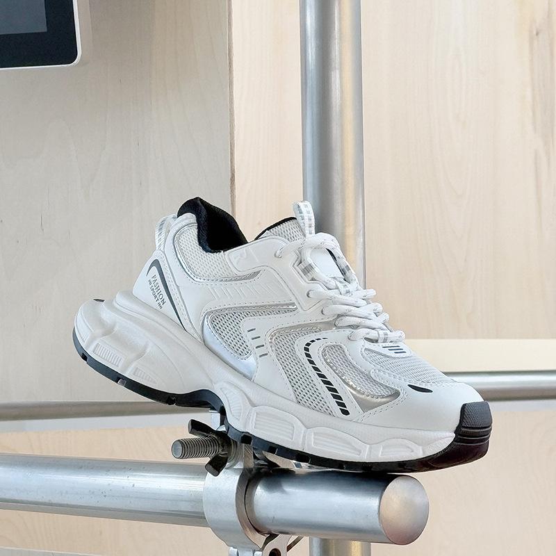Through the net dad shoes women's summer new fried street sports style casual shoes platform single shoes women's running shoes
