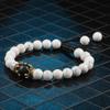 Pulseira Masculina Coroa de Olho de Tigre Tecido - Joia da Moda para Casais