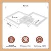 NETTLIFE Modern LED Ceiling Light 24 W, 4000 K, 2 White Square Ceiling Lights, 2711 LM, Suitable for Bedrooms, Living Rooms, and Hallways
