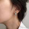 Tibetan Silver Mini Water Drop Stud Earrings for Women Minimalist Classic Fashion  Personality Accessories