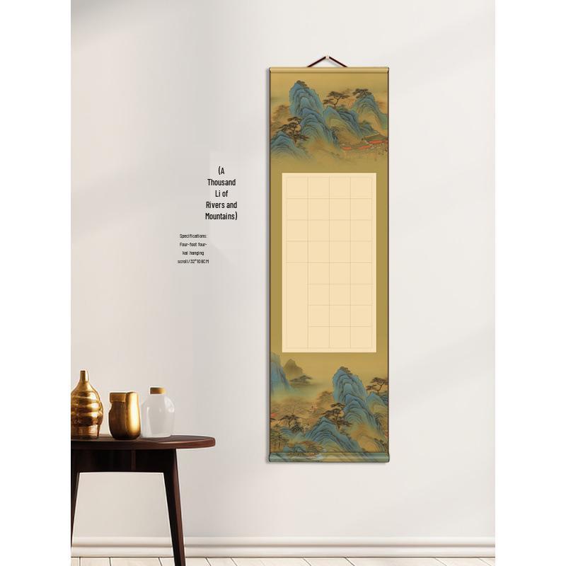 Blank Xuan Paper Scroll for Calligraphy and Painting - Zen Thousand Miles Hanging