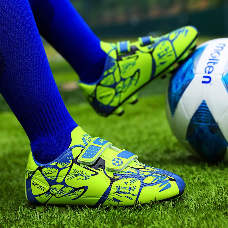 Kid's Football Shoes Youth Nails Solid Double Magic Stick Football Shoes Training Boys Football Boots