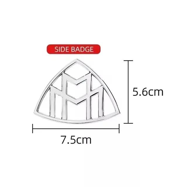 1pcs 3D ABS Side Emblem Car GLS GLE S500 Logo for Maybach sticker Rear Bumper tail door trunk sticker Emblem styling Accessories gdo2