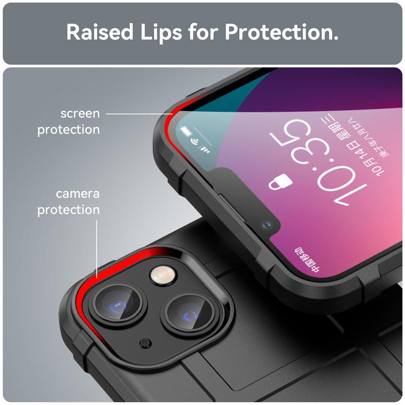 For iPhone 14 Pro Max 13 Pro 13 mini 12 Pro 11 SE 2022 XR XS Max X iPhone 8 7 Plus case Rugged shield Rubber protective cover
