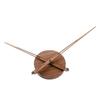 DIY Large Wall Clock Modern Spain Silent Mechanism Wood Pointer Large Torque Quartz Movement Clocks Black Walnut Needles Mural