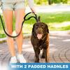 Double-Sided Reflective Dog Leash, 5 FT Padded Handle Nylon Dogs Leashes for Medium & Large Dogs Walking, Reinforced Reflective Buckle Dog Collar,