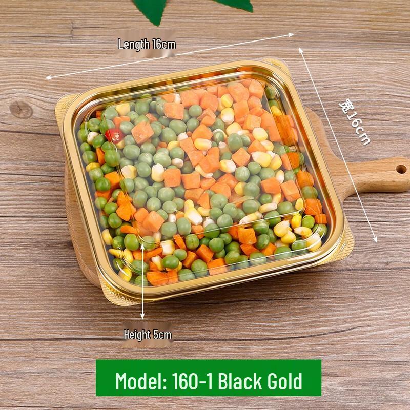 Disposable Square Plastic Food Container with Lid