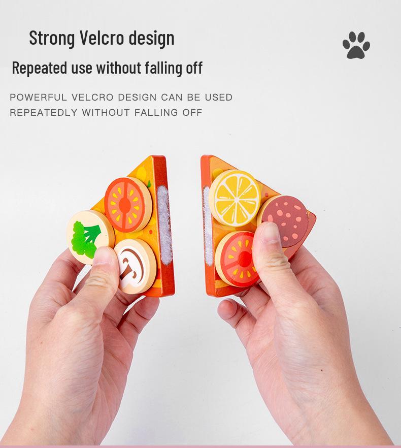 Wooden Pizza Oven & BBQ Skewers Playset - Educational Pretend Play Toy for Kids