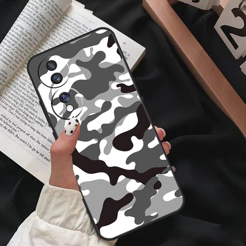Night Dark Camo Military Camouflage Funda For Honor X9a X8a X7a X6a X6 X7 X8 X9 8X 9X Honor Magic 5 Pro 10 50 70 90 Lite Case