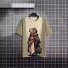 Fashion Print Cat Pattern T-Shirt Men's Casual Comfortable Short Sleeve Top Animal Cat Print