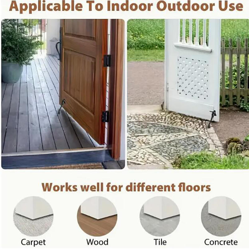 Foot-Activated Door Stop Heavy-Duty Commercial Door Holder for Shop Office and Home Use