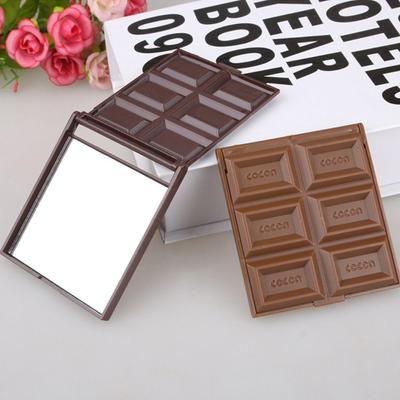 Square Chocolate Mirror Decorative Vanity Mirror Eyelash Extension Make Up Mirror  Women
