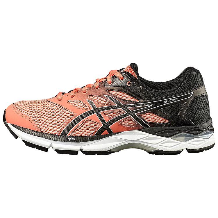 Asics Gel-Zone 6 Cushioning Durable Breathable Low-Top Running Shoes Women sneaker Orange Black 1012A496-700