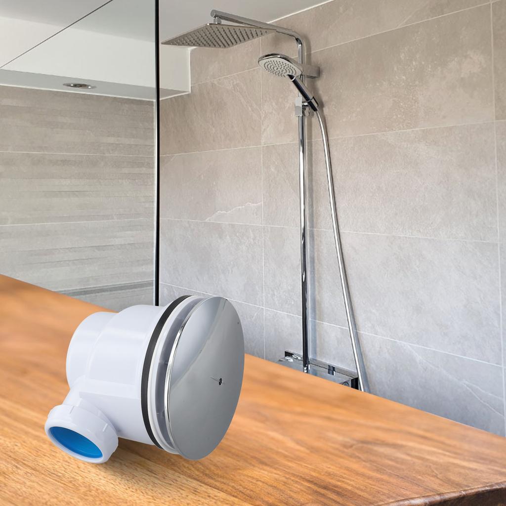 Modern Bathroom Decor Shower Tray Waste Trap Easy Clean Shower Strainer Accessory Easy Cleaning Trap Compact Size