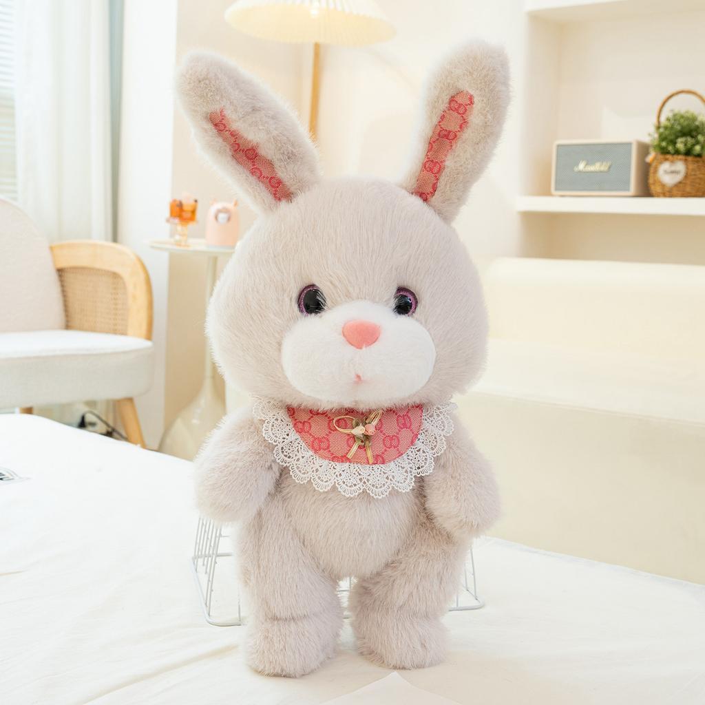 Cute couple rabbit doll plush toy soothing kids sleeping doll little bunny doll girl birthday gift
