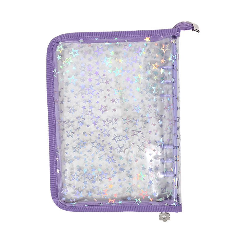 A5 Star Photocard Binder Shinning Protective Sleeves Clear Refillable Notebook Shell Binder Photocard Album 10 Inner Pages High Quality