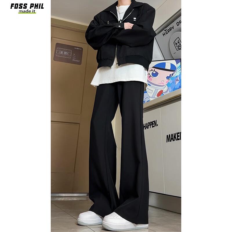 Foss Phil K53 Men's Casual Micro-Flared Suit Pants