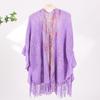 Ethnic Style Ladies Tassel Cape Hollow Wraps Scarf Coat Womens Knitted Shawl