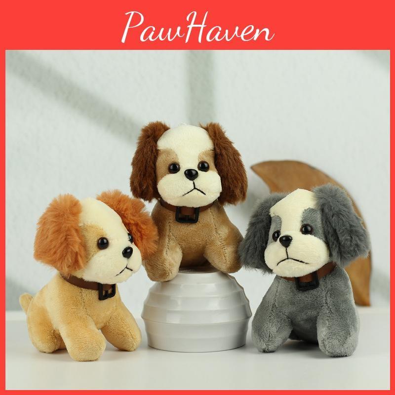 Plush Delightful Dog Figure Keychain For Kids And Adults In Various Colors