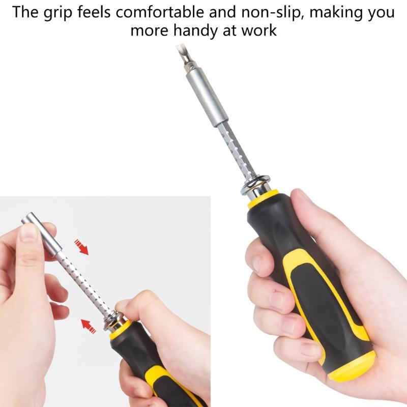 Screwdriver Bit Socket Set 42 in 1 Ratchet Screwdriver Set with Case Multipurpose Tool for Professional Screwdriver Set