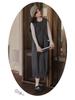 2026 Women's Quilted Sleeveless Tulip Dress with Knit Cardigan Set - Versatile Layering Fashion