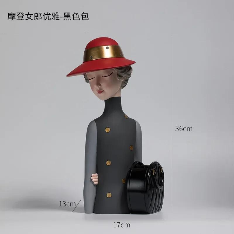 

Скандинавская красивая девушка из смолы скульптура статуя украшение для спальни креативные настольные фигурки украшение для гостиной подарок