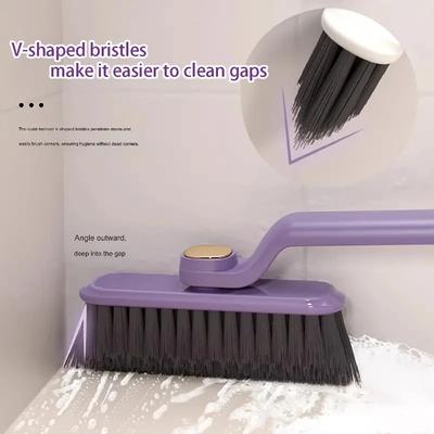 1PC Cleaning Brush Multifunctional 360-degree Rotating Gap Cleaning Brush Bathroom and Kitchen Tile Floor Scrubber Accessories