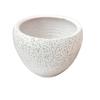 Weißer Granit-Erde-Topf, Blumentopf, Pflanzgefäß, Wohnzimmer-Blumenhalter – 15 cm