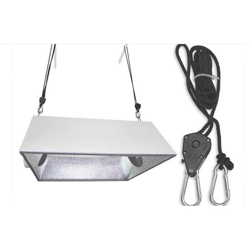 2pcs 1/8 Inch Rope Ratchet Hangers Lighting Pulley Adjustable Rope Clip Hanger, 150lb Capacity