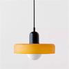 Used Retro Green Glass Pendant Light - Modern Bauhaus Style for Bedside or Restaurant