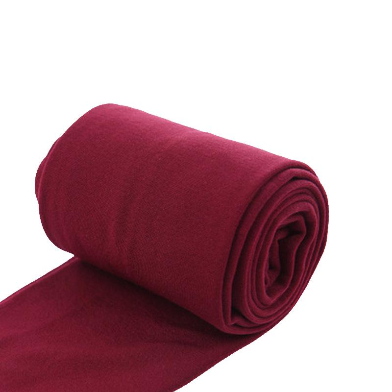 1Pair Women Thermal Full Foot Tights Warm Solid Color Winter Polyester Fiber Thick Fleece Lined Ladies Long Pants