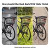 Bike Rear Rack with Basket Long-Lasting for Grocery Shopping, Commuters