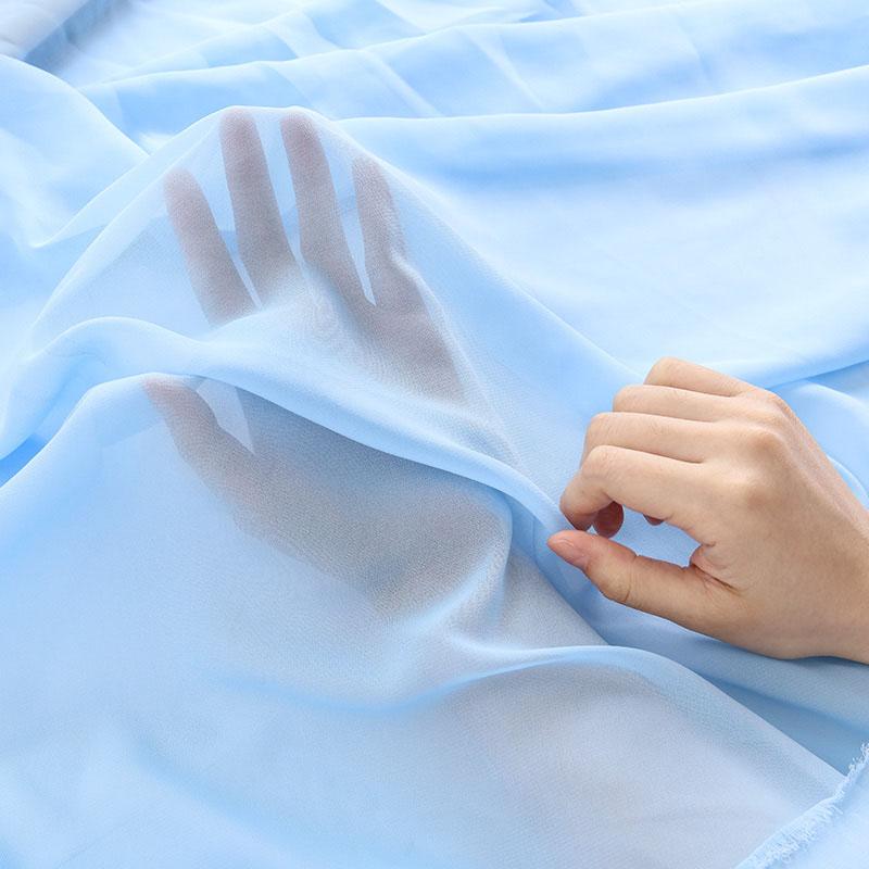 Letní šifonové látky Šaty Oblečení Materiál Přehozené Pohodlné Jednobarevné Látky Šití Ruční výroba Doplňky k oděvům Udělej si sám