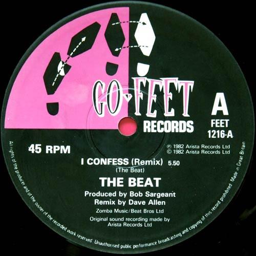 LP Record BEAT  I Confess FEET1216 GoFeet Records 1992 UK Rock Used