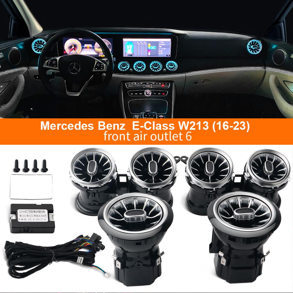 

Для Benz W205 C-Class GLC X253 W213 E-Class W222 S-Class W117/Для B/W176 Турбинные дефлекторы воздуховодов Подсветка салона Комплект для дооснащения автомобиля