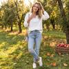 Damen Freizeit Locker Geschnittener Pullover Hoodie Langarm Farbe mit Taschen für Herbst Winter