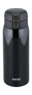 Wahei Freiz Water Bottle Mug Bottle 600ml Black Stopper Vacuum Insulated Bottle My Bottle One-touch Thermal/Cold RH-1273