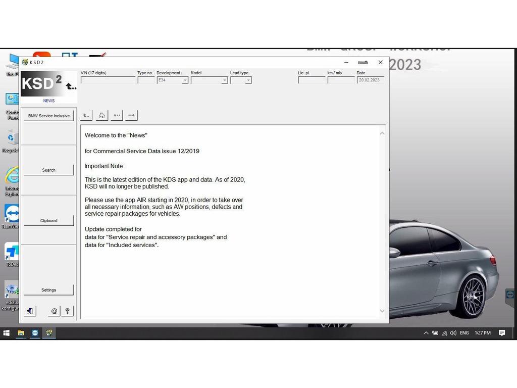BMW ICOM NEXT Trådløst Diagnoseverktøy for ISTA V4.42 ICOM A2