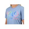 Polo Ralph Lauren Logo Print Round Neck Short Sleeve T-Shirt Women T-Shirts Blue 211838144-002