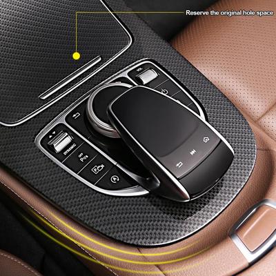 2Pcs/Set Car Center Console Gear Panel Frame Gear Shift Panel Cover Trim For Mercedes Benz E-Class W213 2016-2018 Accessorie