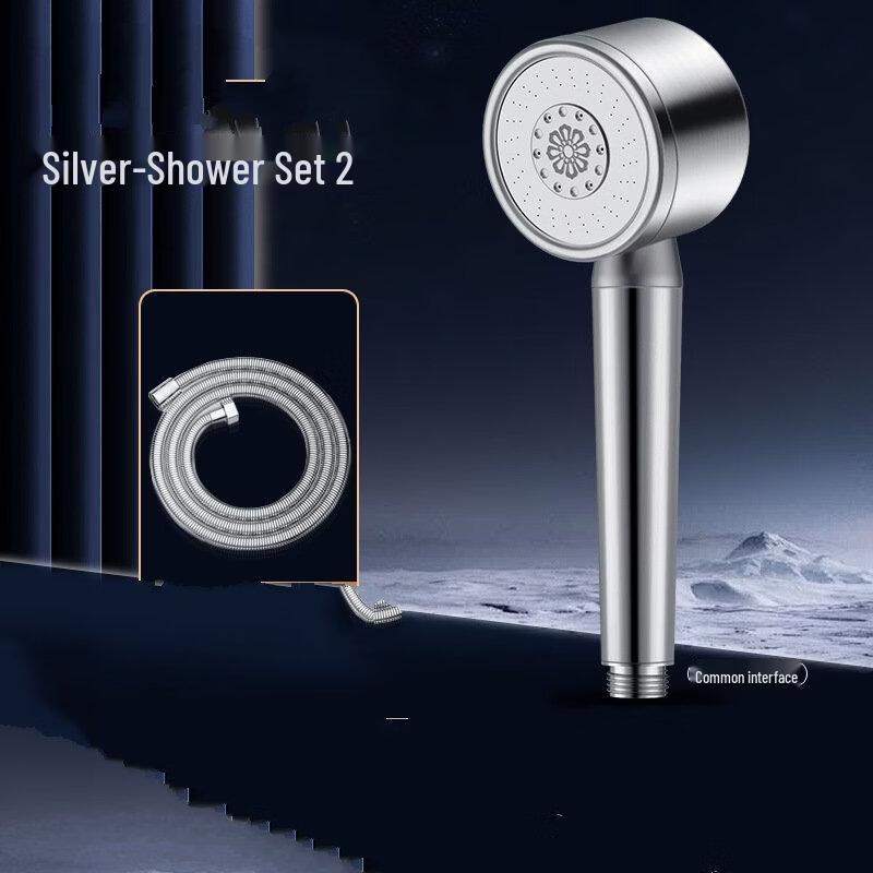 TLXT Stainless Steel Pressurized Shower Head