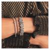 Pandora Sparkling Heart-shaped Embellished Tennis Ball 925 Silver Bracelet Women's Silver 590041C01