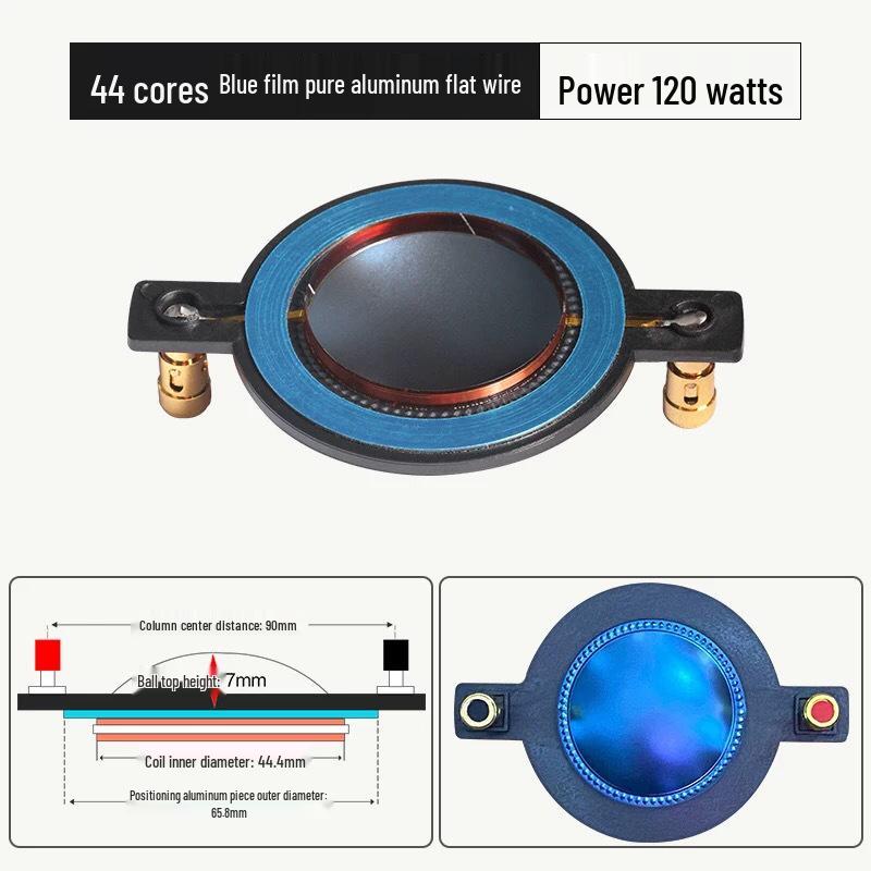 44.4mm Tweeter Voice Coil with Multiple Diaphragm Options and Flat Wire for 44 Core Speaker Repair
