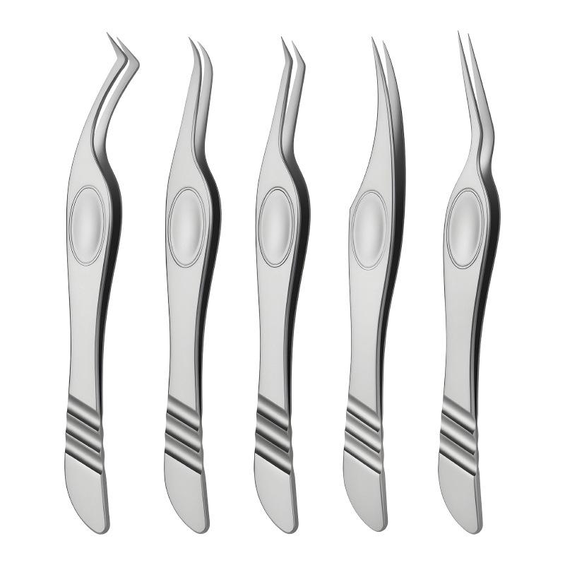 Phoenix High-Precision Non-Magnetic Stainless Steel Tweezers for Eyelash Grafting and Blooming