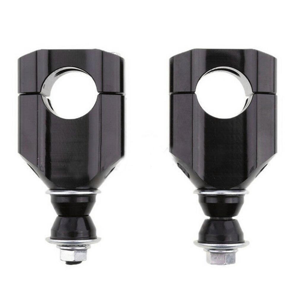 2PCS 28mm CNC Aluminum Universal Motorcycle HandleBar Fat Bar Mount Clamps Risers Lifter Dirt Bike Motorcycle 1 1/8"