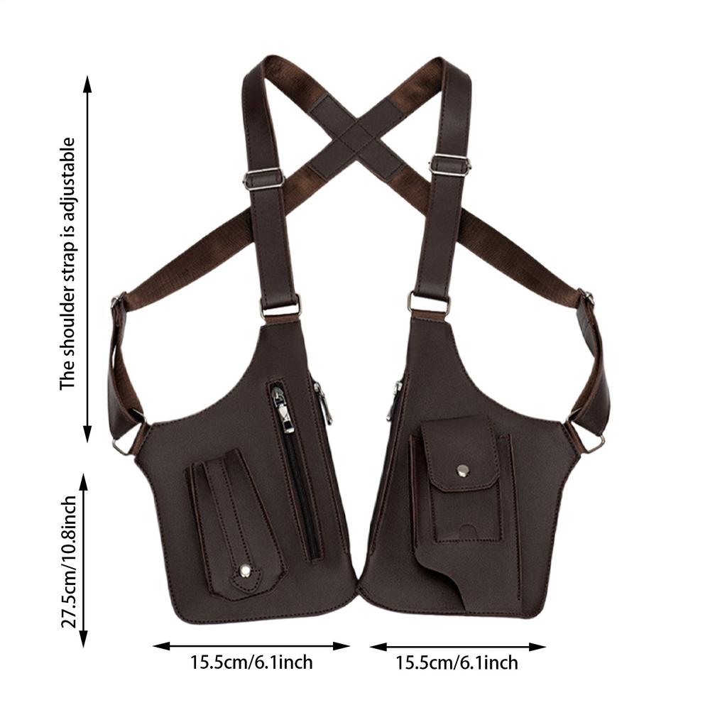 

Сумка против кражи для мужчин Регулируемая кожаная наплечная сумка для мужчин Наплечная сумка из ПУ кожи Жгут против кражи Двойная наплечная