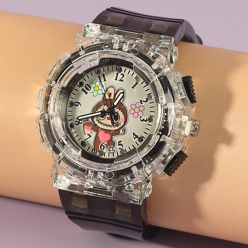 Children's Watch Cartoon Luminous Electronic Watch Cute Girl Watch Elementary School Student Digital Hand Quartz Watch