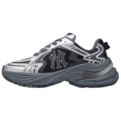 New York Yankees Atmungsaktiv Höhensteigerung Niedrige Laufschuhe Unisex Silber Schwarz Sneaker 3ARNSPE5N-50SID