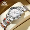 Fashion Luxury Quartz Watch For Women Zircon Scales Ladies Waterproof Luminous Calendar Women's Watches