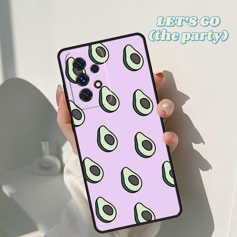 Newest Delicious Avocado Pattern phone case For Samsung A42 A31 A40 A51 A71 A32 A80 A91 A52 A72 A20e A21S A50 A70 A11 A12 Cover